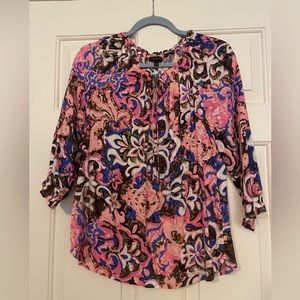 Talbots Floral Blouse in size XS